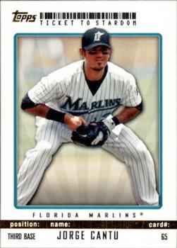 2009 Topps Ticket to Stardom - Gold #65 Jorge Cantu Front