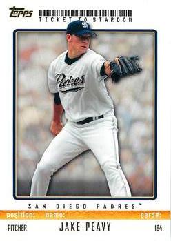 2009 Topps Ticket to Stardom - Gold #164 Jake Peavy Front