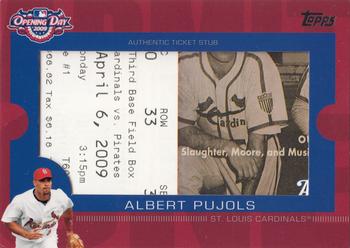 2009 Topps Ticket to Stardom - Opening Day Ticket Subs #ODTS-AP Albert Pujols Front
