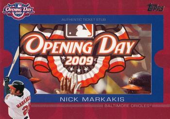 2009 Topps Ticket to Stardom - Opening Day Ticket Subs #ODTS-NM Nick Markakis Front