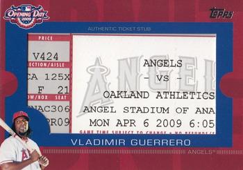 2009 Topps Ticket to Stardom - Opening Day Ticket Subs #ODTS-VG Vladimir Guerrero Front