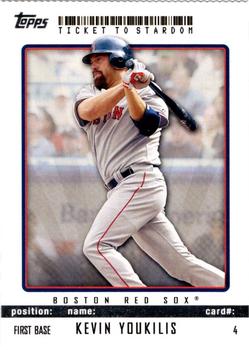 2009 Topps Ticket to Stardom - Perforated #4 Kevin Youkilis Front