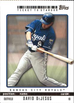 2009 Topps Ticket to Stardom - Perforated #10 David DeJesus Front