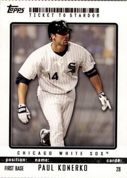 2009 Topps Ticket to Stardom - Perforated #28 Paul Konerko Front