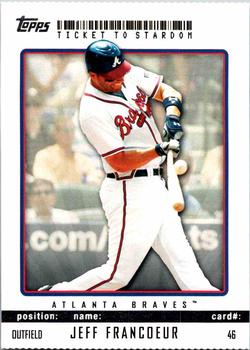 2009 Topps Ticket to Stardom - Perforated #46 Jeff Francoeur Front