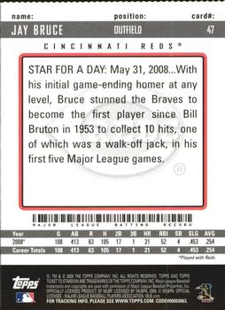 2009 Topps Ticket to Stardom - Perforated #47 Jay Bruce Back