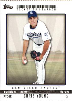 2009 Topps Ticket to Stardom - Perforated #51 Chris Young Front