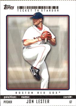 2009 Topps Ticket to Stardom - Perforated #67 Jon Lester Front