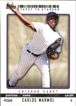 2009 Topps Ticket to Stardom - Perforated #71 Carlos Marmol Front