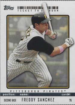 2009 Topps Ticket to Stardom - Perforated #76 Freddy Sanchez Front