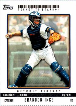 2009 Topps Ticket to Stardom - Perforated #82 Brandon Inge Front