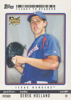 2009 Topps Ticket to Stardom - Perforated #171 Derek Holland Front