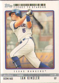 2009 Topps Ticket to Stardom - Perforated #197 Ian Kinsler Front