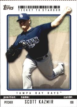 2009 Topps Ticket to Stardom - Perforated #198 Scott Kazmir Front