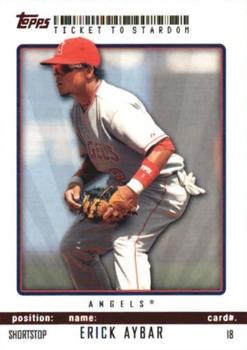 2009 Topps Ticket to Stardom - Red #18 Erick Aybar Front