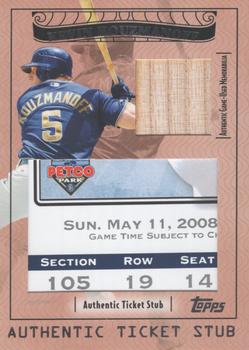 2009 Topps Ticket to Stardom - Ticket Stubs Plus Memorabilia #TSP-10 Kevin Kouzmanoff Front