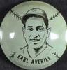 1938 Baseball Tabs Pins #NNO Earl Averill Front