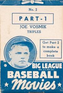 1938 Goudey Big League Movies (R326) #2 Joe Vosmik Front