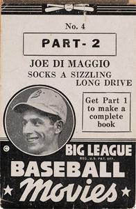 1938 Goudey Big League Movies (R326) #4 Joe DiMaggio Front