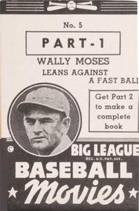 1938 Goudey Big League Movies (R326) #5 Wally Moses Front