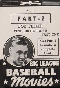 1938 Goudey Big League Movies (R326) #8 Bob Feller Front