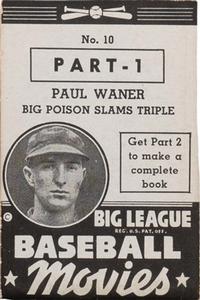 1938 Goudey Big League Movies (R326) #10 Paul Waner Front