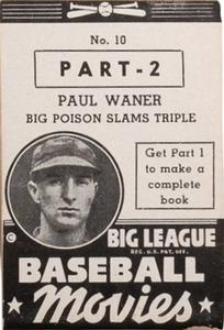 1938 Goudey Big League Movies (R326) #10 Paul Waner Front