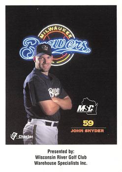 2000 Milwaukee Brewers Police - Wisconsin River Golf Club, Warehouse Specialists Inc. #NNO John Snyder Front