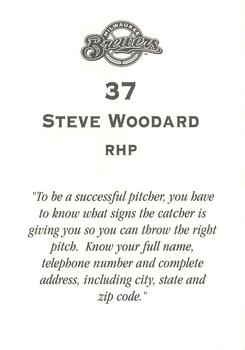 2000 Milwaukee Brewers Police - Wisconsin River Golf Club, Warehouse Specialists Inc. #NNO Steve Woodard Back