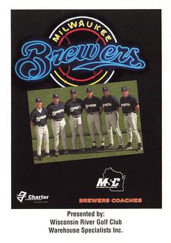 2000 Milwaukee Brewers Police - Wisconsin River Golf Club, Warehouse Specialists Inc. #NNO Brewers Coaches Front