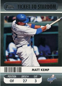 2009 Topps Ticket to Stardom - Ticket To Stardom #TTS-5 Matt Kemp Front