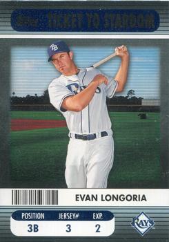 2009 Topps Ticket to Stardom - Ticket To Stardom Blue #TTS-10 Evan Longoria Front