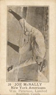 1922 William Paterson V89 #39 Joe McNally Front