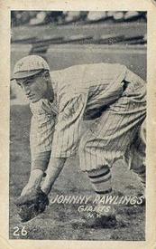 1922 W503 Strip/Caramel Cards #26 Johnny Rawlings Front