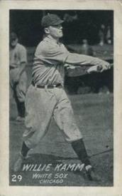 1922 W503 Strip/Caramel Cards #29 Willie Kamm Front