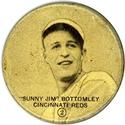 1933 Gum Inc Double Header Pins (PX3) #NNO Jim Bottomley Front