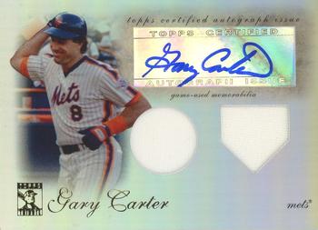 2009 Topps Tribute - Autograph Dual Relics #TDAR-GC Gary Carter Front