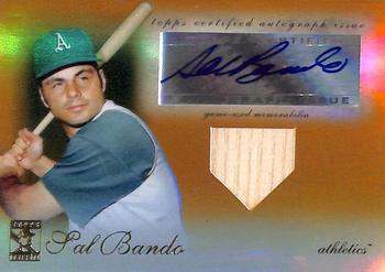 2009 Topps Tribute - Autograph Relics Gold #TAR-SB2 Sal Bando Front