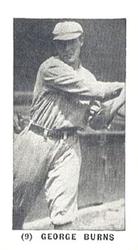 1928 Sweetman (F50) #9 George Burns Front