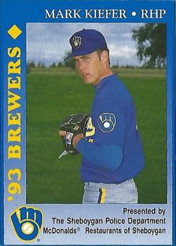 1993 Milwaukee Brewers Police - Sheboygan Police Department and McDonald's Restaurants of Sheboygan #NNO Mark Kiefer Front