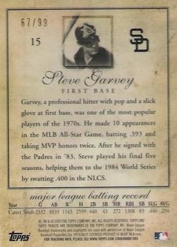 2009 Topps Tribute - Black #15 Steve Garvey Back
