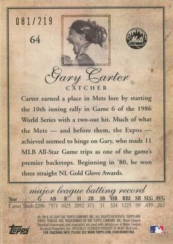 2009 Topps Tribute - Blue #64 Gary Carter Back