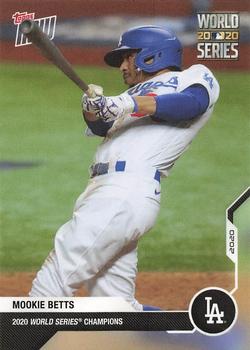 2020 Topps Now World Series Champions Los Angeles Dodgers #WS-9 Mookie Betts Front