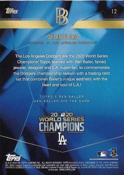 2020 Topps x Ben Baller: Los Angeles Dodgers World Series Champions #12 Dylan Floro Back