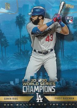 2020 Topps x Ben Baller: Los Angeles Dodgers World Series Champions #20 Edwin Rios Front