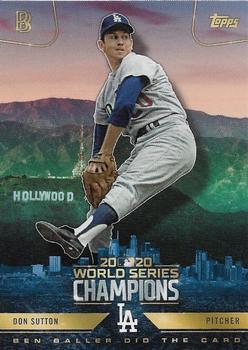 2020 Topps x Ben Baller: Los Angeles Dodgers World Series Champions #31 Don Sutton Front
