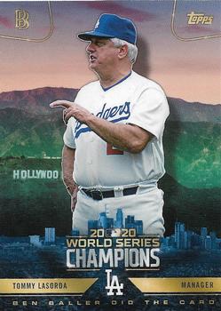 2020 Topps x Ben Baller: Los Angeles Dodgers World Series Champions #32 Tommy Lasorda Front