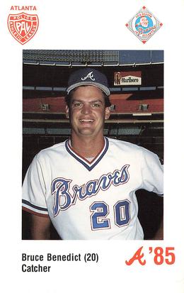 1985 Atlanta Braves Police #NNO Bruce Benedict Front