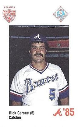 1985 Atlanta Braves Police #NNO Rick Cerone Front