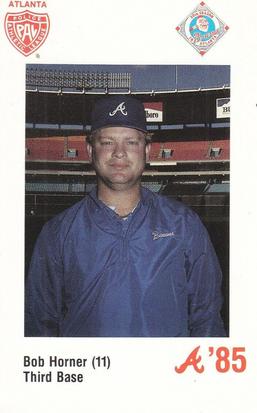 1985 Atlanta Braves Police #NNO Bob Horner Front